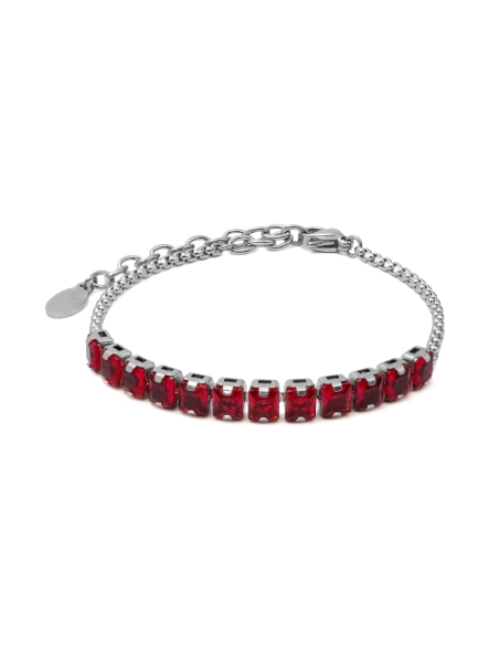 Bracelet acier tennis - 15+5cm - Grossiste Bijoux Toltek