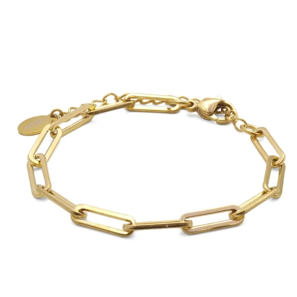 Bracelet acier - PVD doré - 15+4cm - LABISE Paris