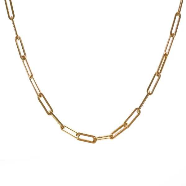 Collier acier - PVD doré - 15+4cm - LABISE Paris