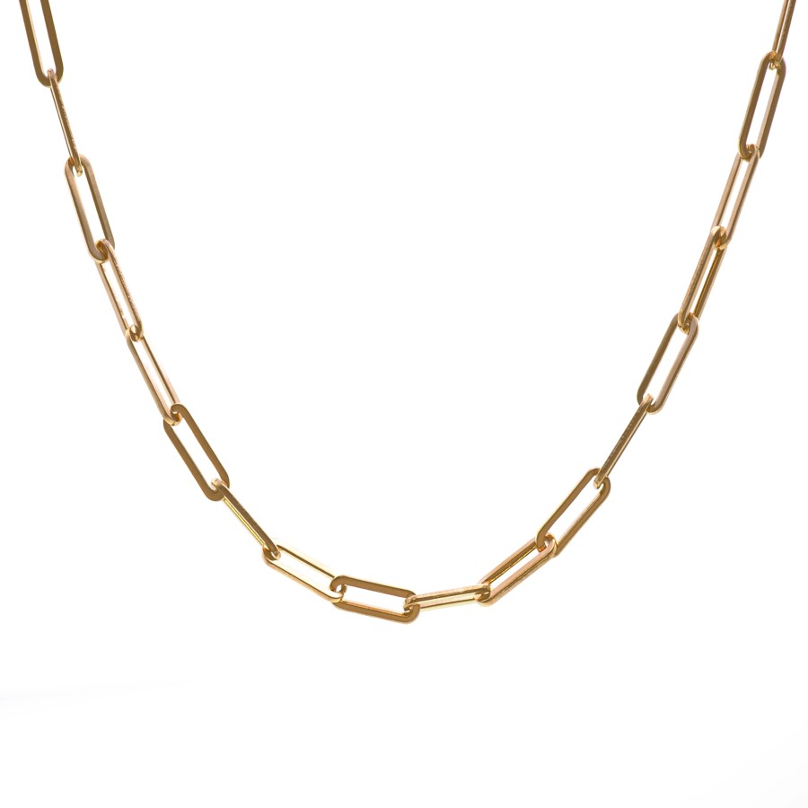 Collier acier - PVD doré - 15+4cm - LABISE Paris