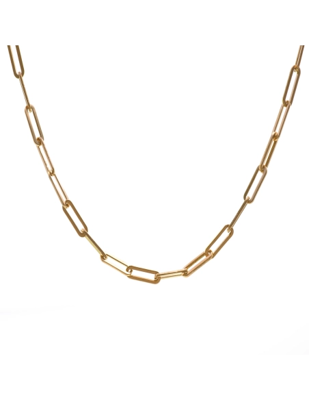 Collier acier - PVD doré - 15+4cm - LABISE Paris