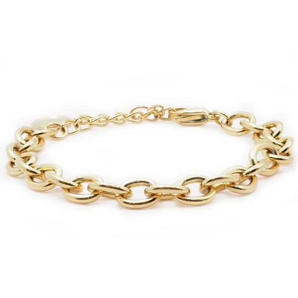 Bracelet acier - PVD doré - 16+5cm - LABISE Paris