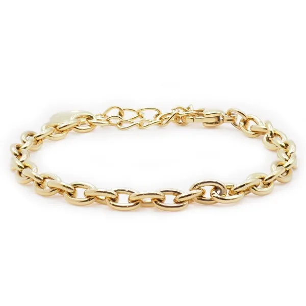 Bracelet acier - PVD doré - 16+5cm - LABISE Paris