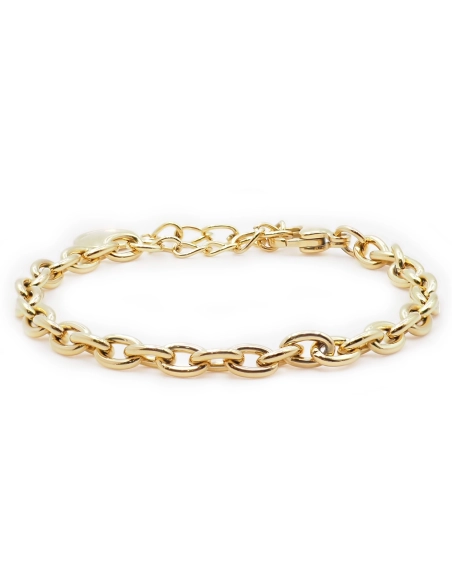 Bracelet acier - PVD doré - 16+5cm - LABISE Paris