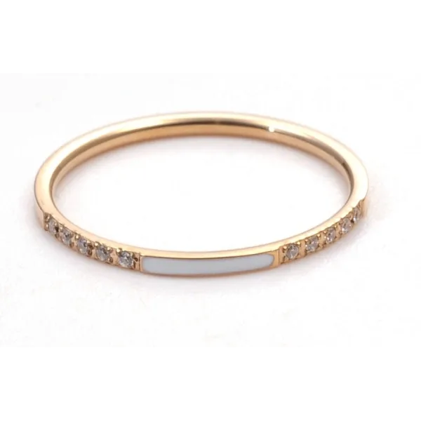 Bague en acier - rosé - dimension 1,4x1,4mm -