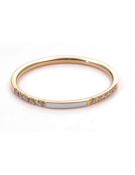 Bague en acier - rosé - dimension 1,4x1,4mm -