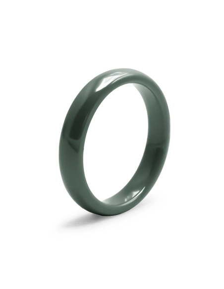 Bague en céramique verte 3mm - Taille 50 à 64