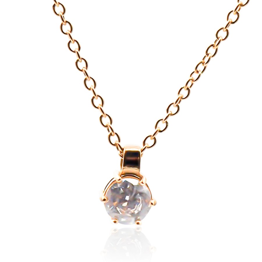 Collier en acier - doré - maille forçat - pendentif 13x9x6mm - 38+7...