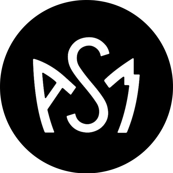 Pastille acier magnétique logo blanc fond noir (sachet x2 pastilles)