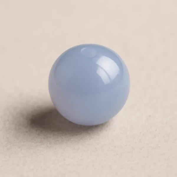 Bille Calcédoine - diamètre 6mm - trou intérieur adapté 1.3mm