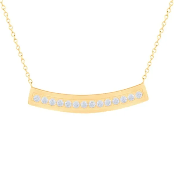 Collier en acier et Titane Pur - PVD doré - zircons - 35x7mm -45+5cm