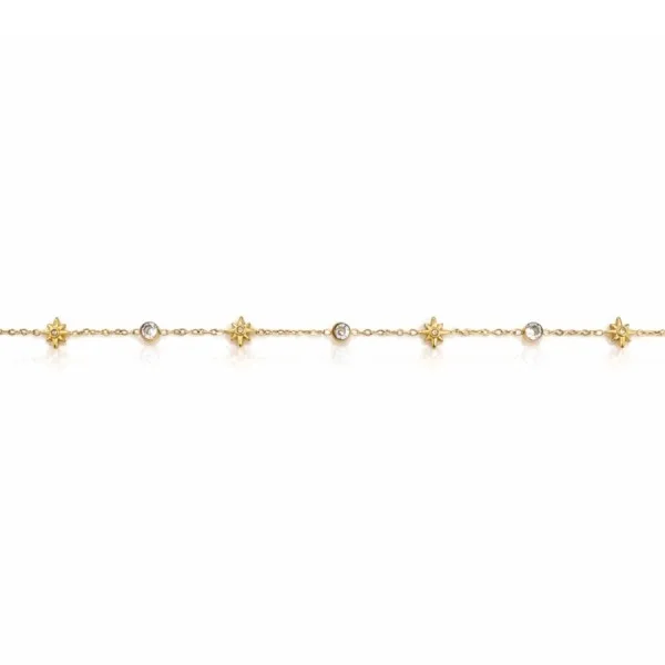 Chaîne de cheville - PVD doré - 20+5cm
