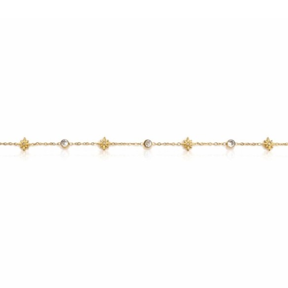Chaîne de cheville - PVD doré - 20+5cm