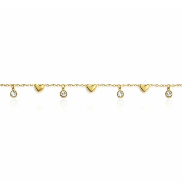 Chaîne de cheville - PVD doré - 20+5cm