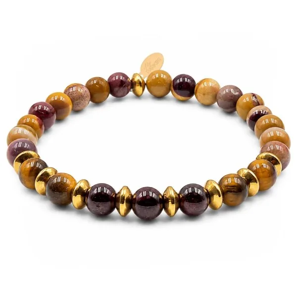 Bracelet lithothérapie Lily Parker « Soleil solide » - 6 mm