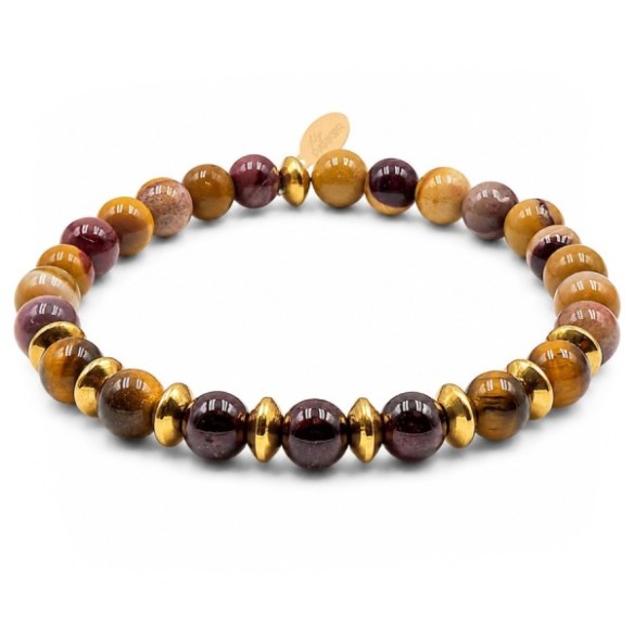 Bracelet lithothérapie Lily Parker « Soleil solide » - 6 mm