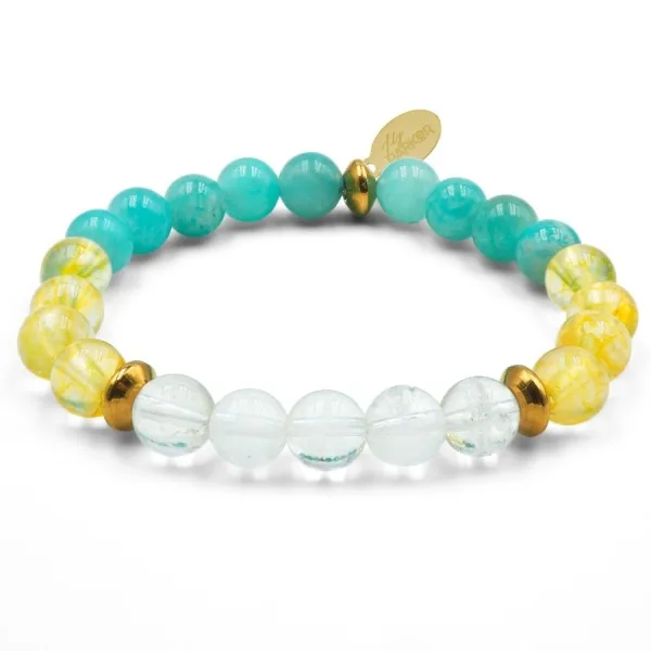 Bracelet enfant Lily Parker « Joli Baz’Art » - pierres naturelles 6 mm