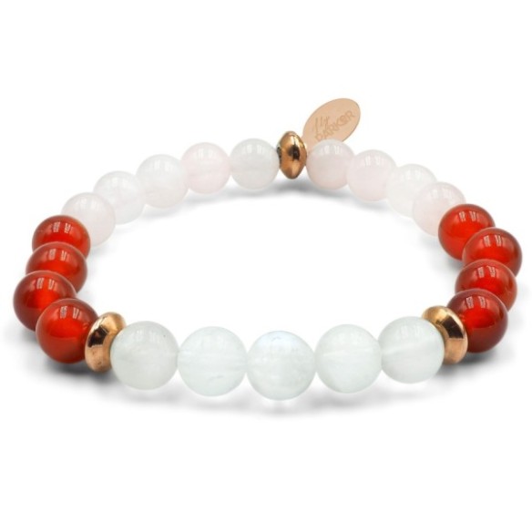 Bracelet enfant Lily Parker « Cœur de Comète » - pierres naturelles 6 mm