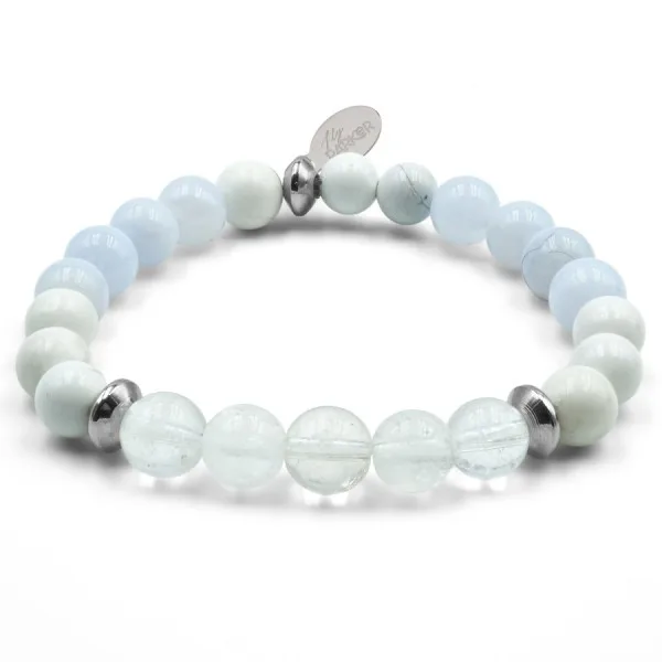 Bracelet enfant Lily Parker « Nuage Pop » - pierres naturelles 6 mm