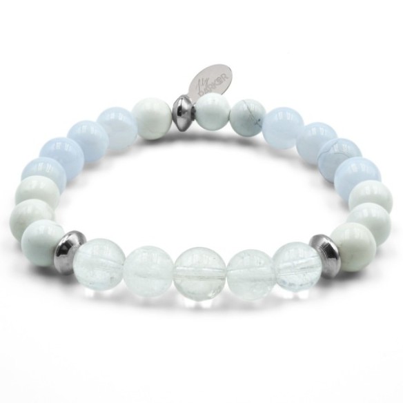 Bracelet enfant Lily Parker « Nuage Pop » - pierres naturelles 6 mm