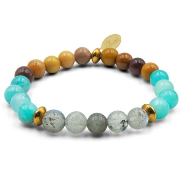 Bracelet enfant Lily Parker « Boussole » - pierres naturelles 6 mm