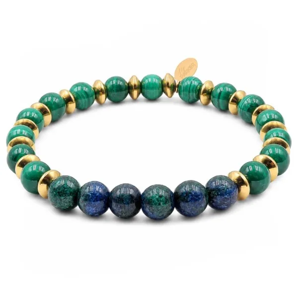 Bracelet lithothérapie Lily Parker « Virage au vert » - 6 mm