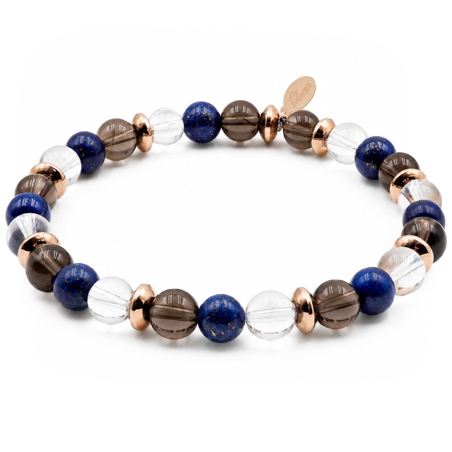 Bracelet lithothérapie Lily Parker « Silence — je me recentre » - 6 mm