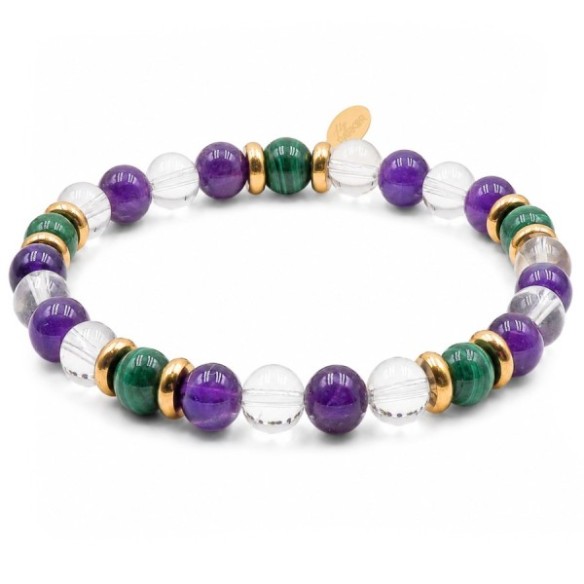 Bracelet lithothérapie Lily Parker « Tout est à sa place » - 6 mm