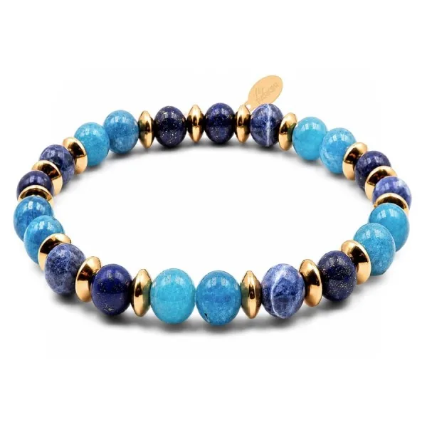 Bracelet lithothérapie Lily Parker « Curieux — toujours » - 6 mm