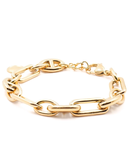 Bracelet acier - PVD doré - 16+5cm - LABISE Paris