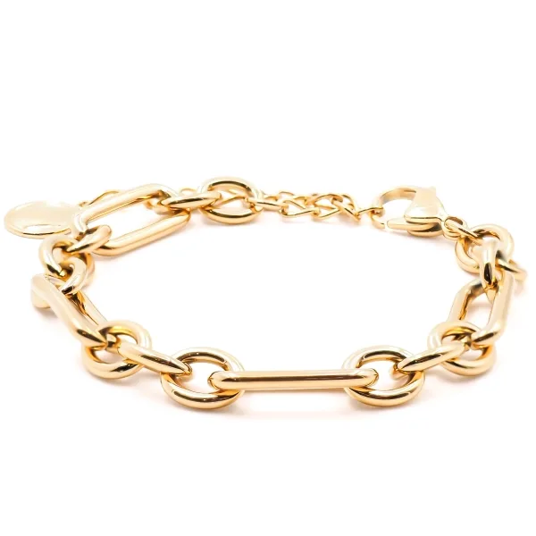 Bracelet acier - PVD doré - 16+5cm - LABISE Paris