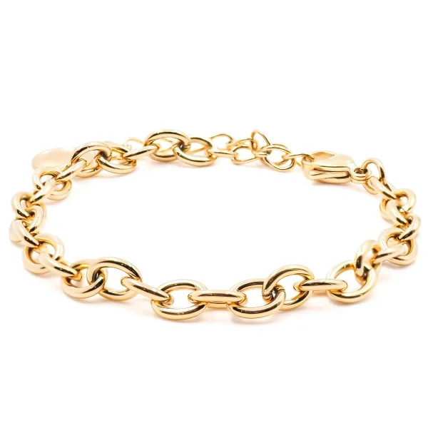 Bracelet acier - PVD doré - 16+5cm - LABISE Paris