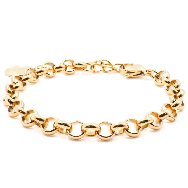 Bracelet acier - PVD doré - 16+5cm - LABISE Paris