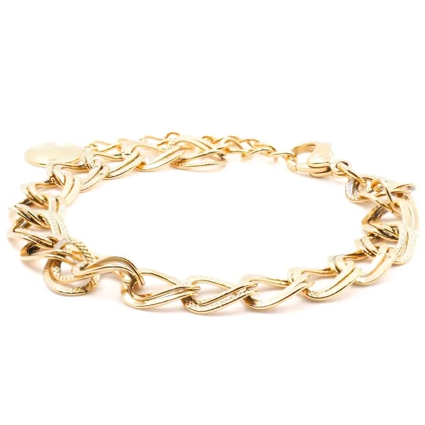 Bracelet acier - PVD doré - 16+5cm - LABISE Paris