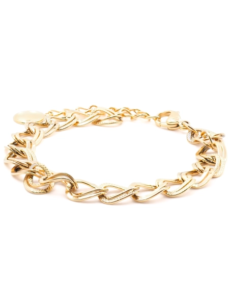 Bracelet acier - PVD doré - 16+5cm - LABISE Paris